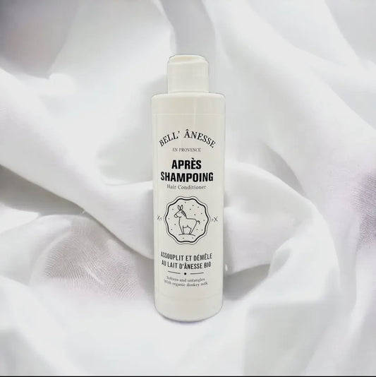 Après shampoing au lait d’ânesse
